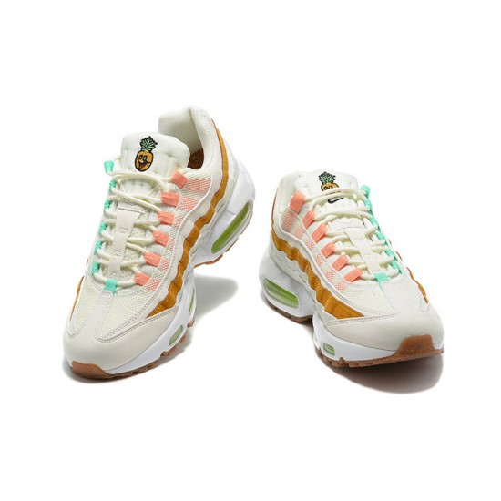 Cheap Nike Air Max 95 TT (M) White  Green Brown Sneakers CZ0154-100 