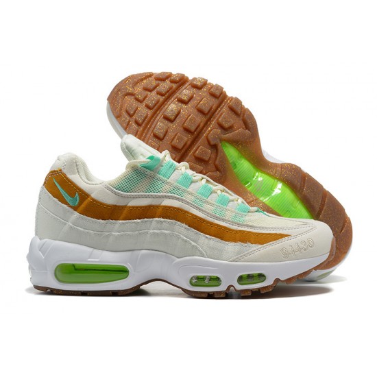 Cheap Nike Air Max 95 TT (M) White  Green Brown Sneakers CZ0154-100 