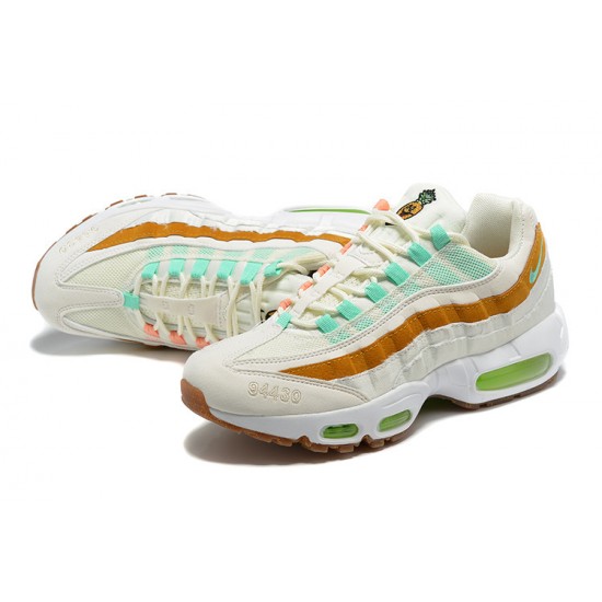 Cheap Nike Air Max 95 TT (M) White  Green Brown Sneakers CZ0154-100 