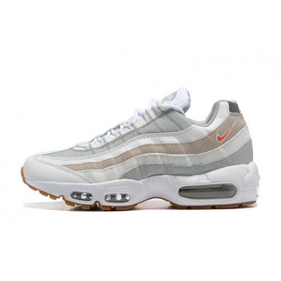 Cheap Nike Air Max 95 TT (M) White Grey and Orange Sneakers DM0011-100 