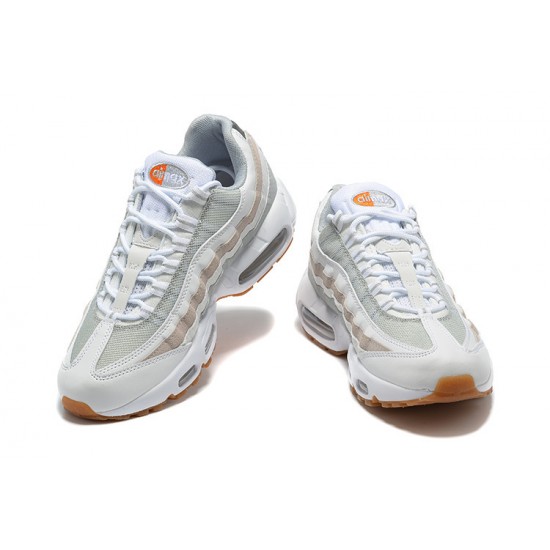 Cheap Nike Air Max 95 TT (M) White Grey and Orange Sneakers DM0011-100 