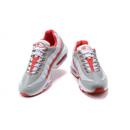 Cheap Nike Air Max 95 TT (M) White Red and Grey Sneakers