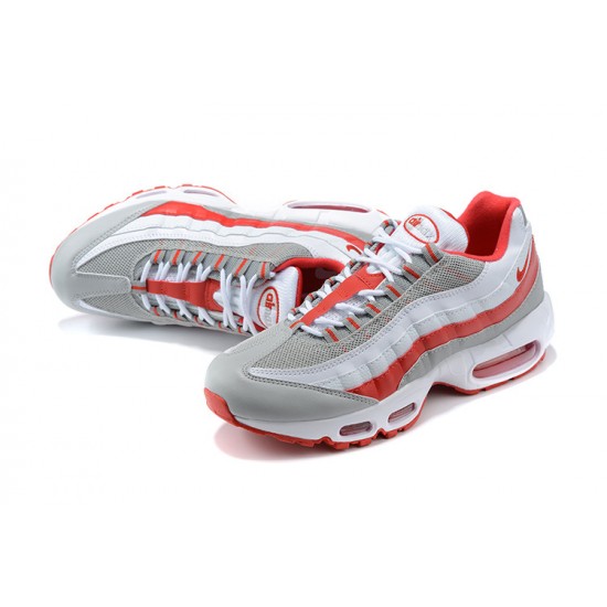 Cheap Nike Air Max 95 TT (M) White Red and Grey Sneakers