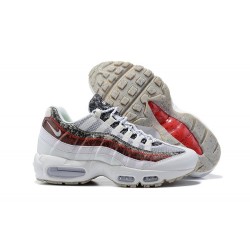 Cheap Nike Air Max 95 TT (M) White and Red Sneakers