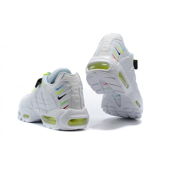 Cheap Nike Air Max 95 TT (W M) Worldwide White Yellow Sneakers CV9030-100