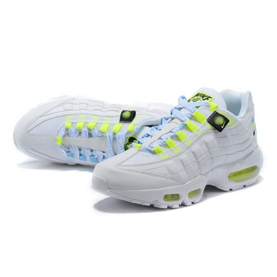 Cheap Nike Air Max 95 TT (W M) Worldwide White Yellow Sneakers CV9030-100