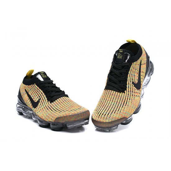 Cheap Nike Air VaporMax Flyknit 3 (W/M) Black Yellow Sneakers  AJ6900-006