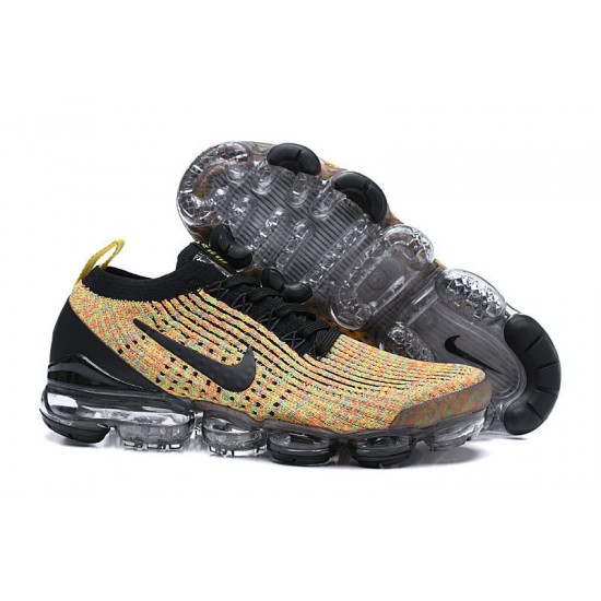 Cheap Nike Air VaporMax Flyknit 3 (W/M) Black Yellow Sneakers  AJ6900-006