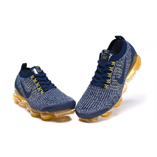 Cheap Nike Air VaporMax Flyknit 3 (W/M) Blue Yellow  Sneakers AJ6900-444