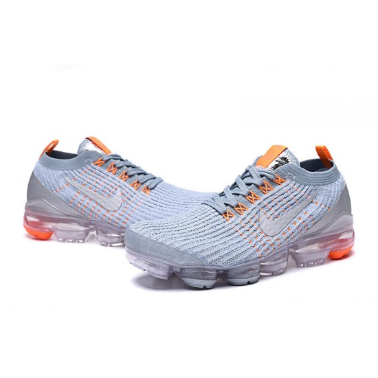 Cheap Nike Air VaporMax Flyknit 3 (W/M) Grey Orange Sneakers AJ6900-003