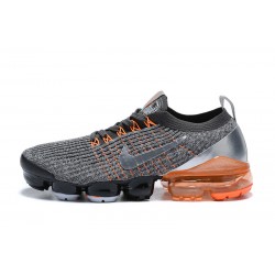 Cheap Nike Air VaporMax Flyknit 3 (W/M) Grey Orange Sneakers AJ6900-024