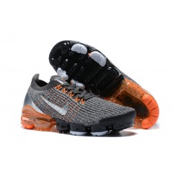 Cheap Nike Air VaporMax Flyknit 3 (W/M) Grey Orange Sneakers AJ6900-024