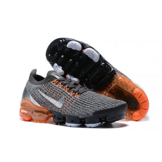 Cheap Nike Air VaporMax Flyknit 3 (W/M) Grey Orange Sneakers AJ6900-024