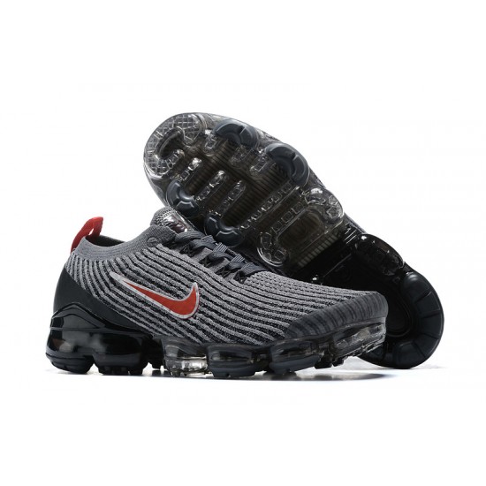 Cheap Nike Air VaporMax Flyknit 3 (W/M) Grey Red Sneakers AJ6900-012