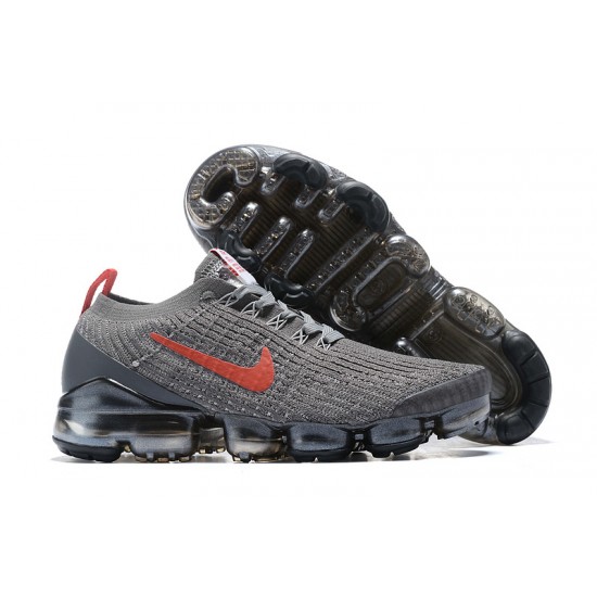 Cheap Nike Air VaporMax Flyknit 3 (W/M) Grey Red Sneakers CT1270-001