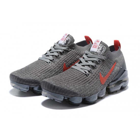 Cheap Nike Air VaporMax Flyknit 3 (W/M) Grey Red Sneakers CT1270-001