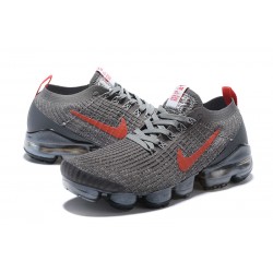 Cheap Nike Air VaporMax Flyknit 3 (W/M) Grey Red Sneakers CT1270-001