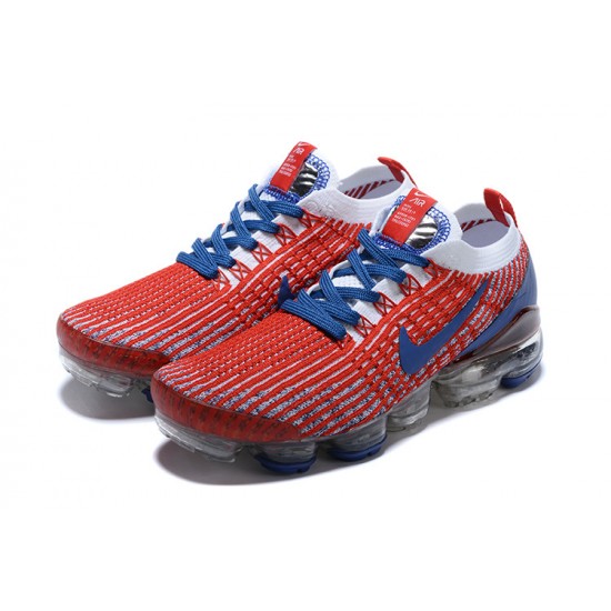 Cheap Nike Air VaporMax Flyknit 3 (W/M) Red Blue Sneakers CW5585-100