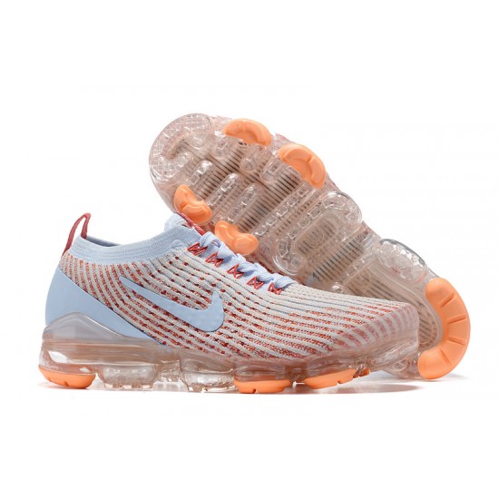 Cheap Nike Air VaporMax Flyknit 3 (W/M) White Orange Sneakers AJ6910-400