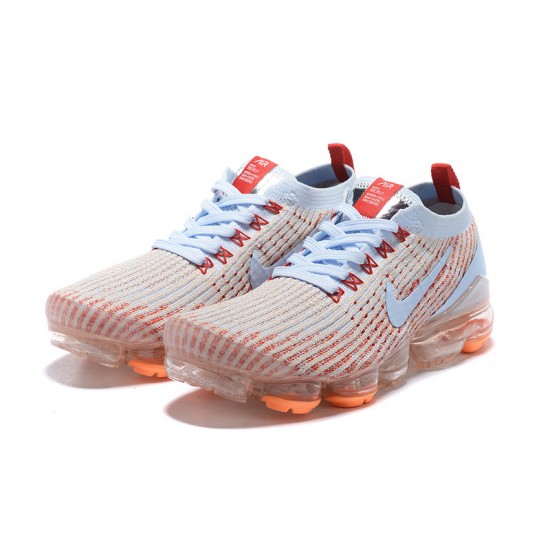 Cheap Nike Air VaporMax Flyknit 3 (W/M) White Orange Sneakers AJ6910-400