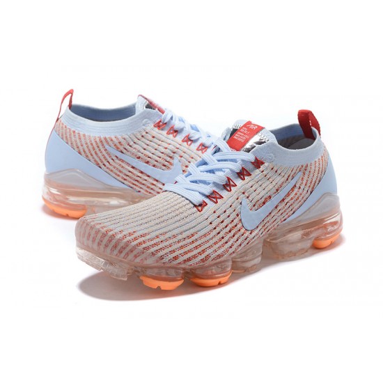 Cheap Nike Air VaporMax Flyknit 3 (W/M) White Orange Sneakers AJ6910-400