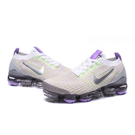 Cheap Nike Air VaporMax Flyknit 3 (W/M) White Purple Sneakers AJ6900-102