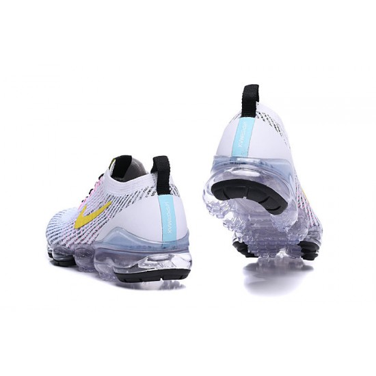 Cheap Nike Air VaporMax Flyknit 3 (W/M) White Yellow Sneakers AJ6900-103