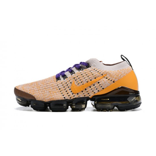 Cheap Nike Air VaporMax Flyknit 3 (W/M) Yellow Purple Sneakers AJ6900-222