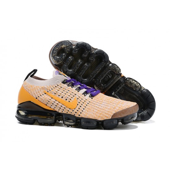 Cheap Nike Air VaporMax Flyknit 3 (W/M) Yellow Purple Sneakers AJ6900-222