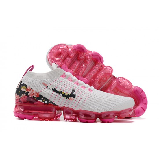 Cheap Nike Air VaporMax Flyknit 3 (W) White Pink Sneakers AJ6910-601