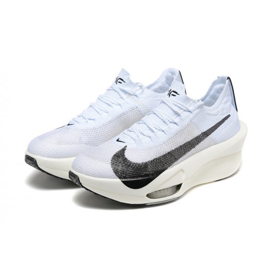 Cheap Nike Air Zoom Alphafly Next 3 (W/M) Black and White Sneakers 