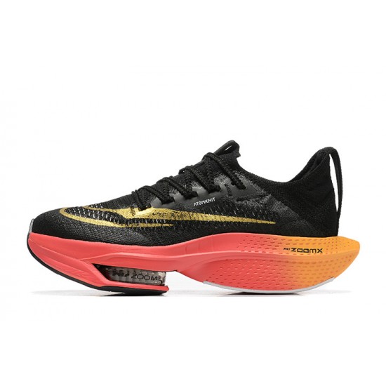 Cheap Nike Air Zoom Alphafly Next 2 (M) Black Gold Sneakers 