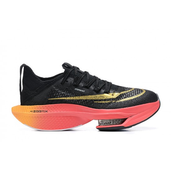 Cheap Nike Air Zoom Alphafly Next 2 (M) Black Gold Sneakers 