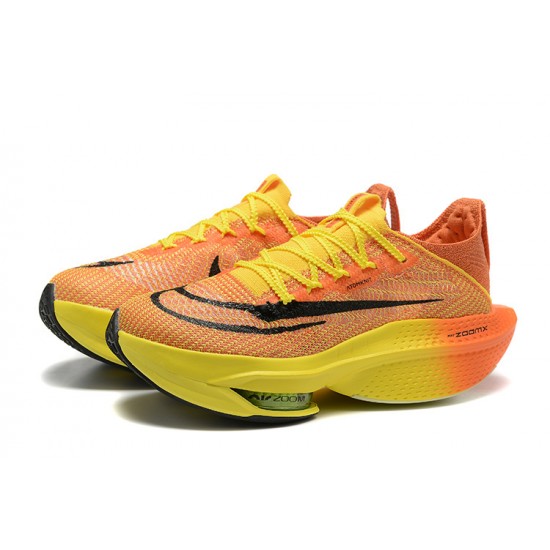 Cheap Nike Air Zoom Alphafly Next 2 (M) Orange and Yellow Sneakers 