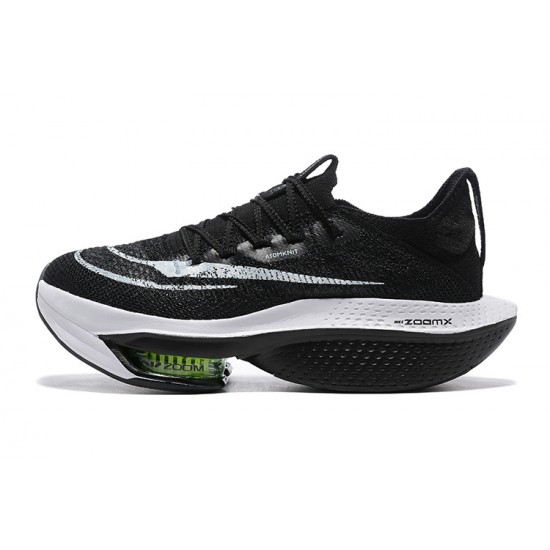 Cheap Nike Air Zoom Alphafly Next 2 (W/M) Black and White Sneakers 