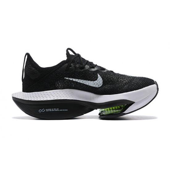 Cheap Nike Air Zoom Alphafly Next 2 (W/M) Black and White Sneakers 