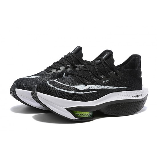 Cheap Nike Air Zoom Alphafly Next 2 (W/M) Black and White Sneakers 