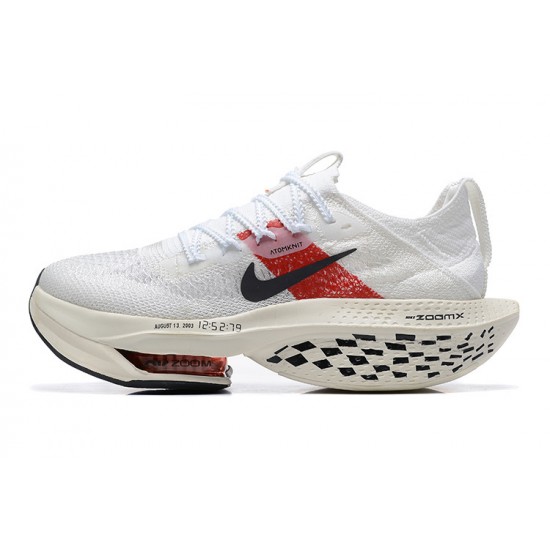 Cheap Nike Air Zoom Alphafly Next 2 (W/M) White and Red Sneakers 