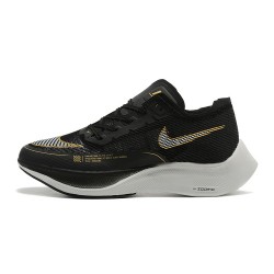 Cheap Nike ZoomX VaporFly NEXT (W/M) Black Gold Sneakers 