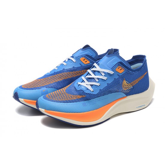 Cheap Nike ZoomX VaporFly NEXT (W/M) Blue Orange Sneakers 