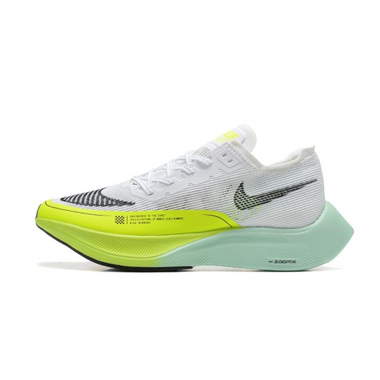 Cheap Nike ZoomX VaporFly NEXT (W/M) White Yellow Sneakers 