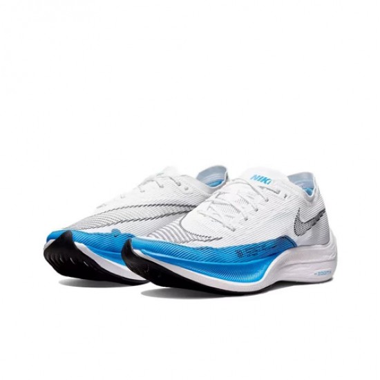 Cheap Nike ZoomX VaporFly NEXT (W/M) White and Blue Sneakers 