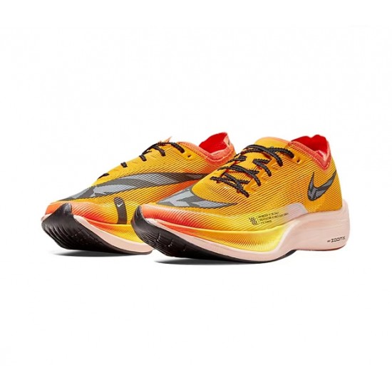 Cheap Nike ZoomX VaporFly NEXT (W/M) Yellow Black Sneakers 