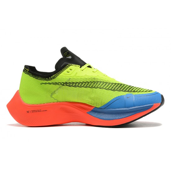 Cheap Nike ZoomX VaporFly NEXT (W/M) Yellow Blue Sneakers 