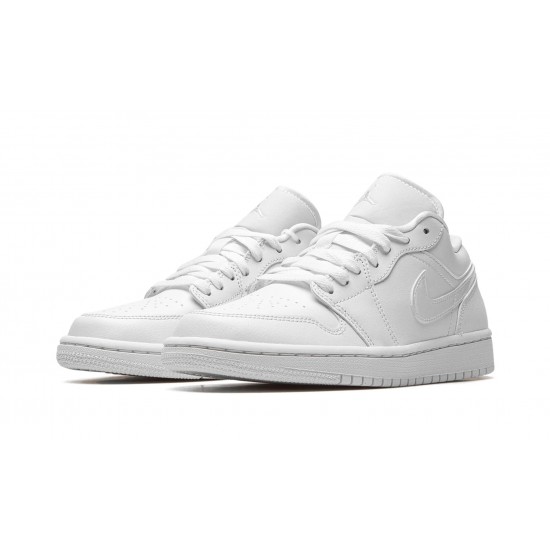 Nike Air Jordan 1 Low (W) Triple White DV0990-111 Shoes